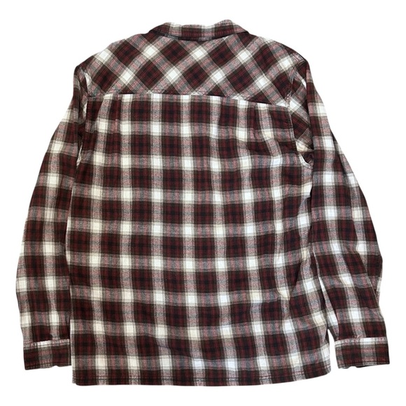 Toad&Co Flannagan Flannel Long Sleeve Button Down Shirt in Red Plaid Men’s Large - Picture 2 of 4